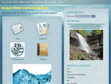 Tablet Screenshot of acquabenecomunebelluno.it